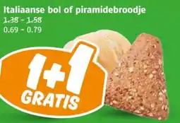 Poiesz Italiaanse bol of piramidebroodje aanbieding