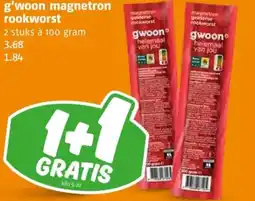 Poiesz G'woon magnetron rookworst aanbieding