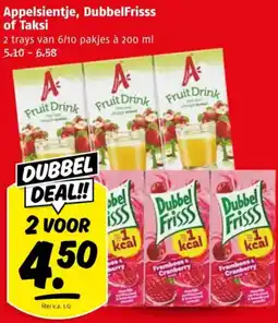 Poiesz Appelsientje, DubbelFrisss of Taksi aanbieding