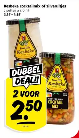 Poiesz Kesbeke cocktailmix of zilveruitjes aanbieding