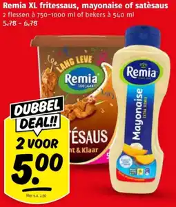 Poiesz Remia XL fritessaus, mayonaise of satèsaus aanbieding