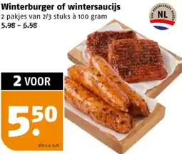 Poiesz Winterburger of wintersaucijs aanbieding