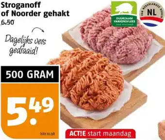 Poiesz Stroganoff of Noorder gehakt aanbieding