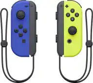 Amazon Nintendo Switch - Joy-Con Controller - Blauw/Geel aanbieding