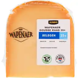 Jumbo Wapenaer Goudse Kaas Belegen 35+ Stuk ca. 355 g aanbieding
