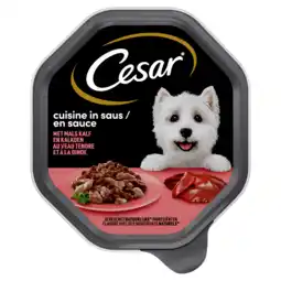 Dirk Cesar Classic hondenvoer kalf & kalkoen in saus aanbieding
