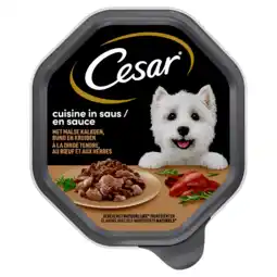 Dirk Cesar Cuisine hondenvoer kalkoen & rund in saus aanbieding