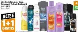 Poiesz Alle Andrélon, Axe, Dove, Rexona of Zwitsal deodorant aanbieding