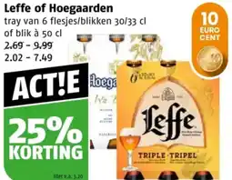 Poiesz Leffe of Hoegaarden aanbieding