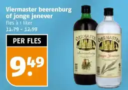 Poiesz Viermaster beerenburg of jonge jenever aanbieding