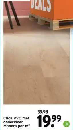 GAMMA Click PVC met ondervloer Manera aanbieding