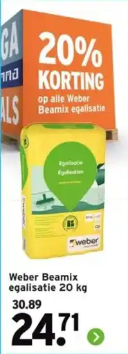 GAMMA Weber Beamix egalisatie 20 kg aanbieding