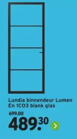 GAMMA Lundia binnendeur Lumen En 1C03 blank glas aanbieding