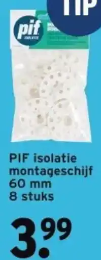 GAMMA PIF isolatie montageschijf 60 mm aanbieding