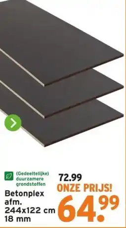 GAMMA Betonplex afm. aanbieding