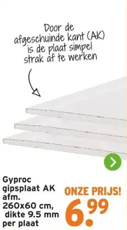 GAMMA Gyproc gipsplaat aanbieding