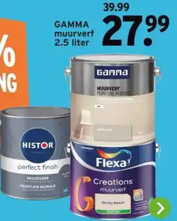 GAMMA GAMMA muurverf 2.5 liter aanbieding