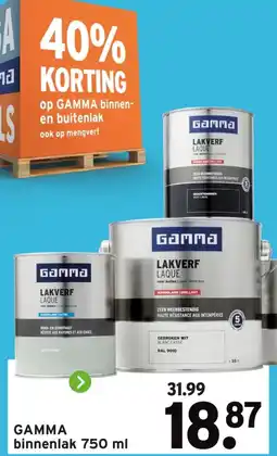 GAMMA GAMMA binnenlak 750 ml aanbieding