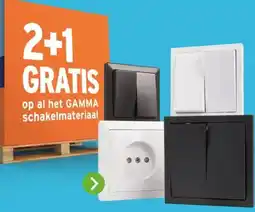 GAMMA Op al het GAMMA schakelmateriaal aanbieding