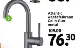 GAMMA Atlantic wastafelkraan Colin Gun metal aanbieding