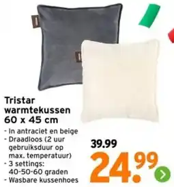 GAMMA Tristar warmtekussen aanbieding