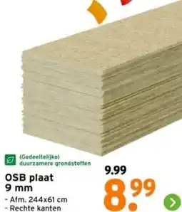 GAMMA OSB plaat 9 mm aanbieding