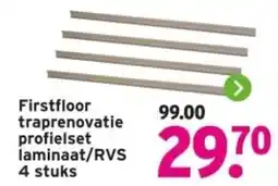 GAMMA Firstfloor traprenovatie profielset laminaat/RVS aanbieding