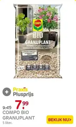 Praxis Compo Granuplant hydrokorrels Bio 5L aanbieding