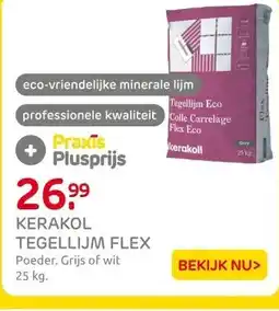 Praxis Kerakoll Tegellijm - Flex Eco - Grijs - aanbieding