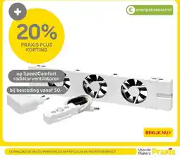 Praxis op SpeedComfort radiatorventilatoren aanbieding