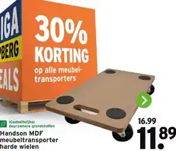 GAMMA Handson MDF meubeltransporter harde wielen aanbieding