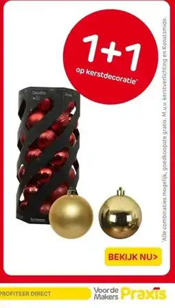 Praxis op kerstdecoratie aanbieding