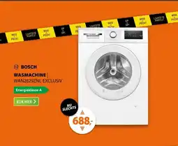 Expert Bosch WAN2829ZNL EXCLUSIV aanbieding