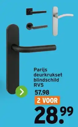 GAMMA Parijs deurkrukset blindschild aanbieding