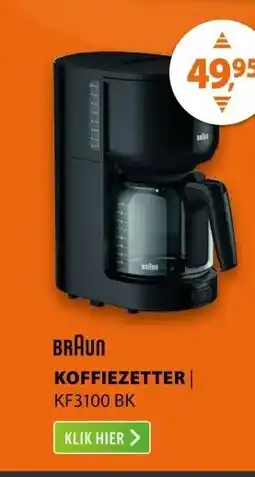 Expert Braun KF3100 BK PurEase Zwart/grijs aanbieding