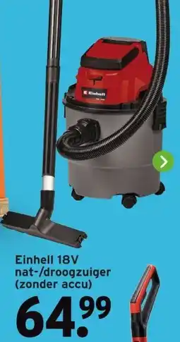 GAMMA Einhell 18V nat-/droogzuiger aanbieding