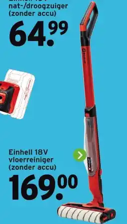 GAMMA Einhell 18V vloerreiniger aanbieding