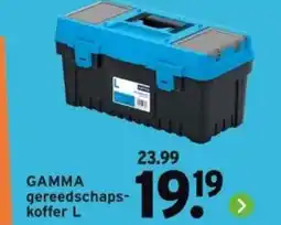 GAMMA GAMMA gereedschaps- koffer L aanbieding