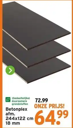 GAMMA Betonplex aanbieding