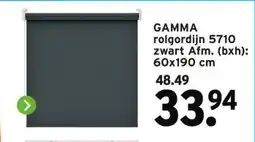 GAMMA GAMMA rolgordijn 5710 zwart aanbieding