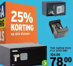 GAMMA Yale laptop kluis YLV 200 DB1 aanbieding