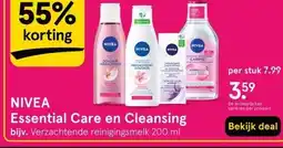 Etos NIVEA Essential Care en Cleansing aanbieding