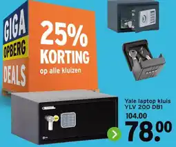 GAMMA Yale laptop kluis aanbieding