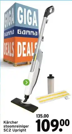 GAMMA Kärcher stoomreiniger aanbieding