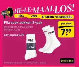 Etos Fila sportsokken 3-pak aanbieding