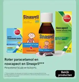 Etos Roter paracetamol en noscapect en Sinaspril aanbieding