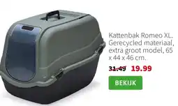 Intratuin Kattenbak Romeo XL. Gerecycled materiaal, extra groot model aanbieding