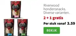 Intratuin Riverwood hondensnacks. aanbieding