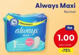 Die Grenze Always Maxi aanbieding