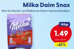 Die Grenze Milka Daim Snax aanbieding